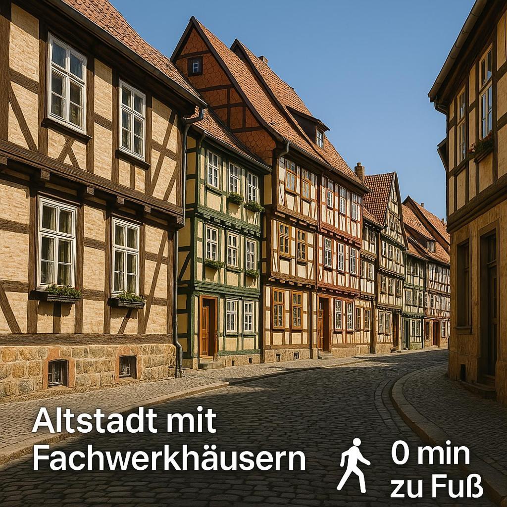 Harzer Fachwerkstube Quedlinburg Apartman Kültér fotó